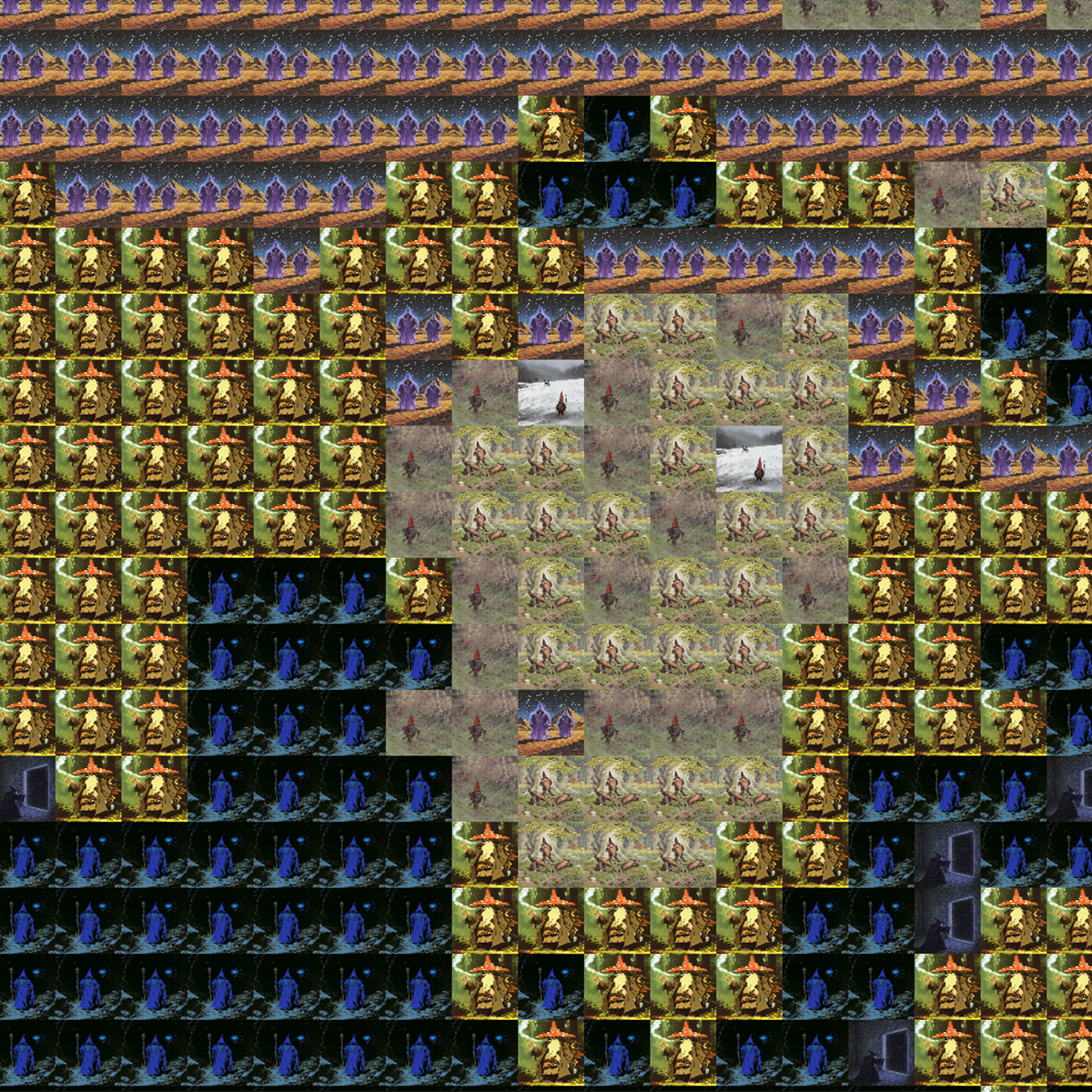 Pixel-sorted gradients made in IMAGEine